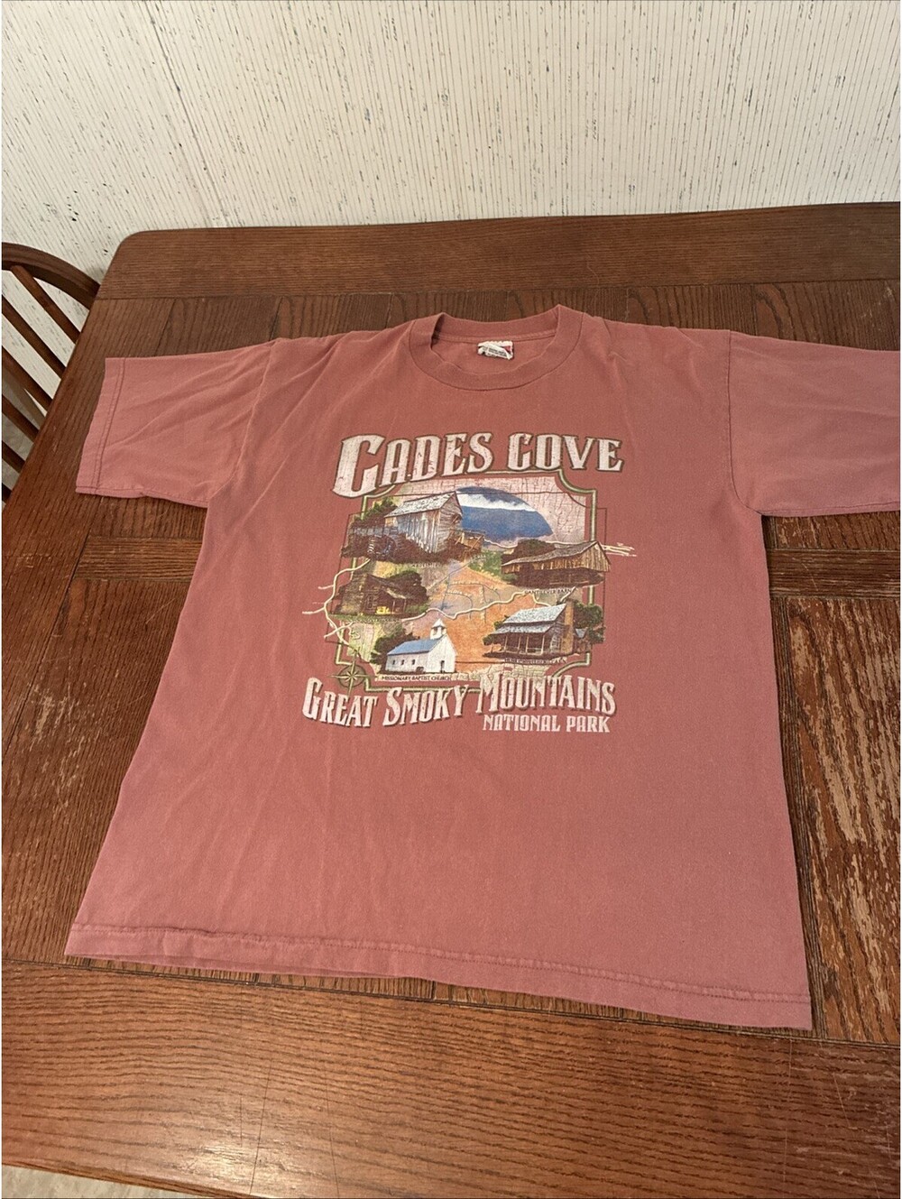 Vintage Cades Cove T-Shirt Men’s L Great Smoky Mountains Made In USA - Picture 1 of 6
